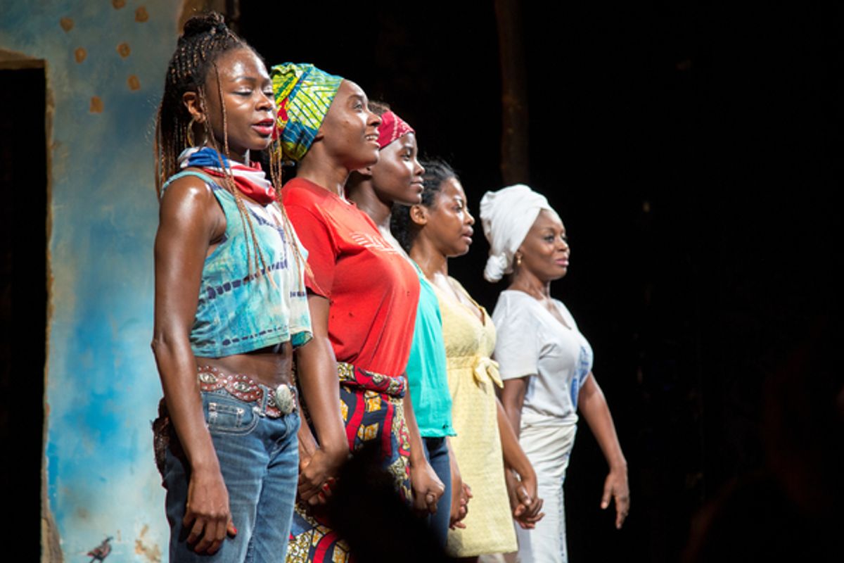 Zainab Jah, Saycon Sengbloh, Lupita Nyong'o, Pascale Armand, Akosua Busia at 