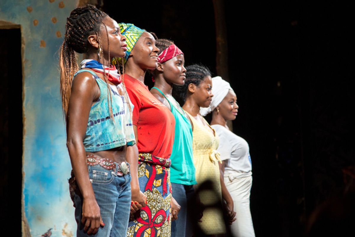 Zainab Jah, Saycon Sengbloh, Lupita Nyong'o, Pascale Armand, Akosua Busia at 