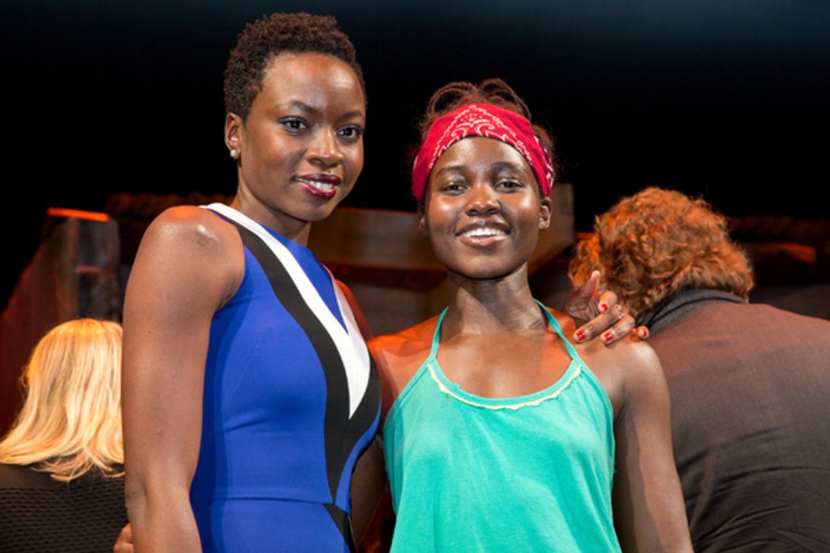 Danai Gurira, Lupita Nyong'o at 