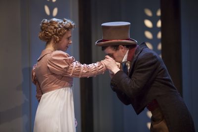 Courtney Lucien as Emma and Kyle Brumley as Frank Churchil Photo