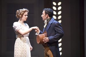 Courtney Lucien as Emma and Jeremy Dubin as Mr. Knightley Photo