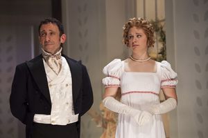 Jeremy Dubin as Mr. Knightley and Courtney Lucien as Emma Photo