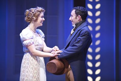 Courtney Lucien as Emma and Jeremy Dubin as Mr. Knightley Photo
