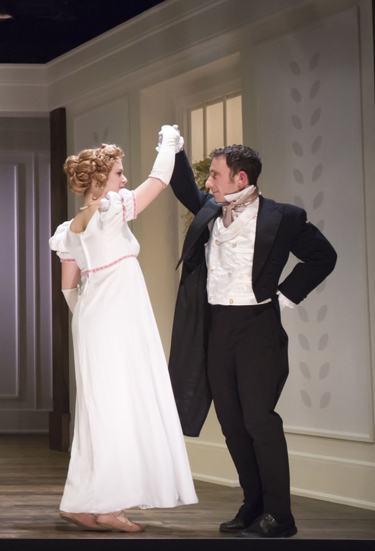 Courtney Lucien as Emma and Jeremy Dubin as Mr. Knightley at 