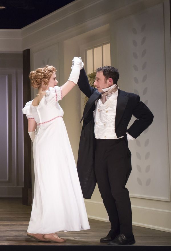 Courtney Lucien as Emma and Jeremy Dubin as Mr. Knightley Photo