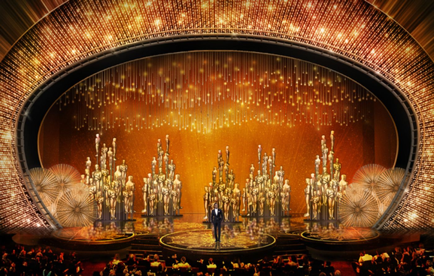 Photo Flash: First Look at Tony Winner Derek McLane's Blinged-Out OSCARS Sets!  Image