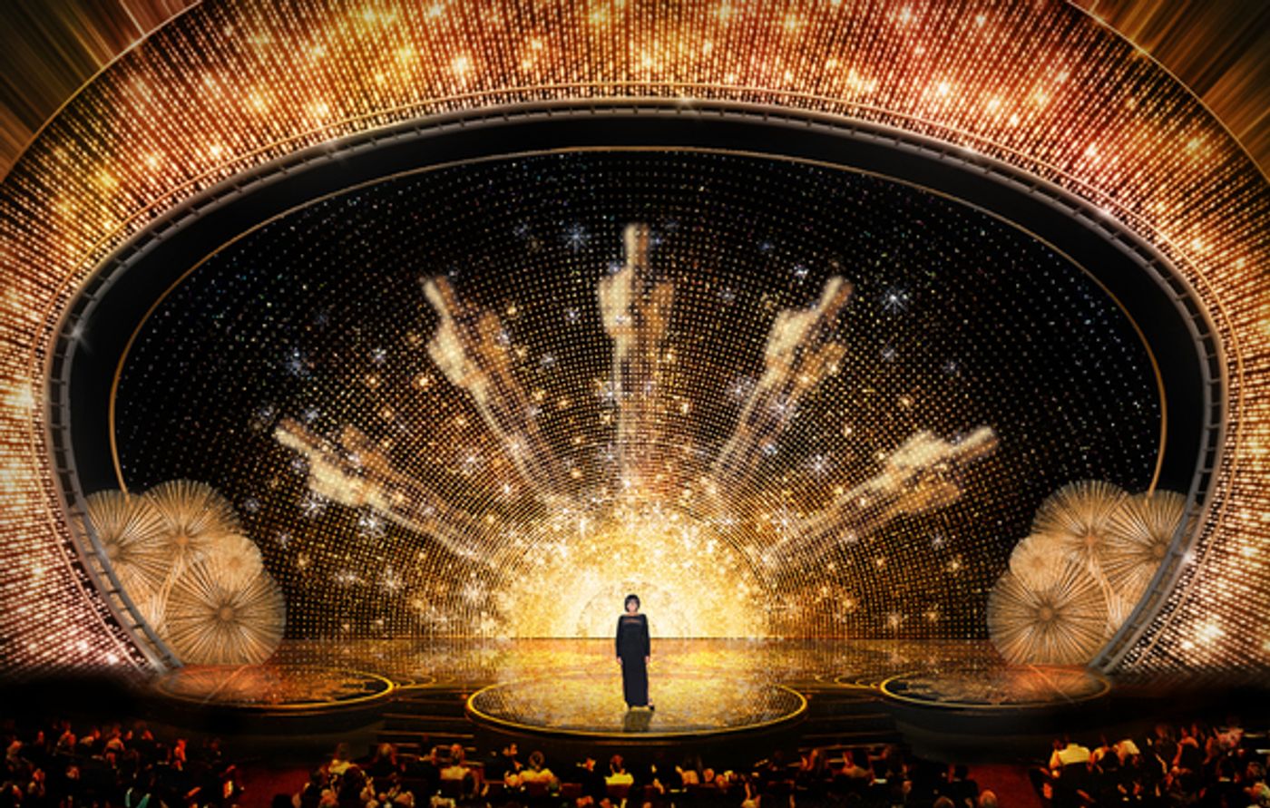 Photo Flash: First Look at Tony Winner Derek McLane's Blinged-Out OSCARS Sets!  Image