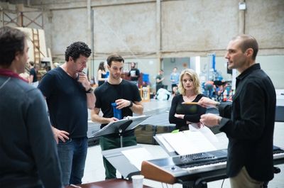 West Hyler (associate creative  and staging ) Bradley Dean, as A.J., Ryan Vona as Joe Photo