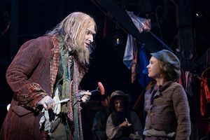 Hugh Panero and Sam Preston in the Walnut Street production of OLIVER! Photo