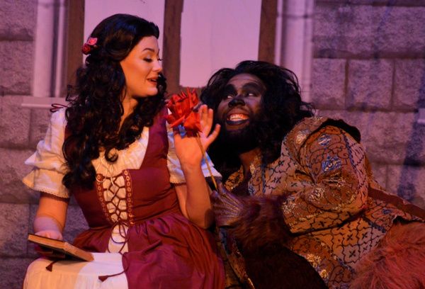 Beauty (Kaitlyn Baldwin) and the Beast (Jonathan Rion Bethea) Photo