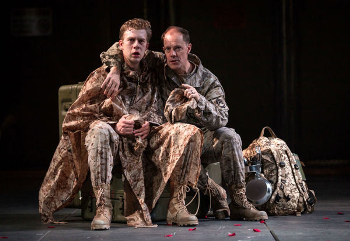 Roderigo (Fred Geyer) is being led to believe that Iago (Michael Milligan) is helping him to win his one true love, Desdemona. at 