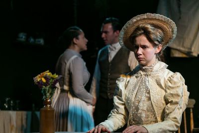 BUCKLAND LAURA GREENWOOD AS MISS JULIE CHARLIE DORFMAN AS JEAN DANIELLE HENRY AS KRIS Photo