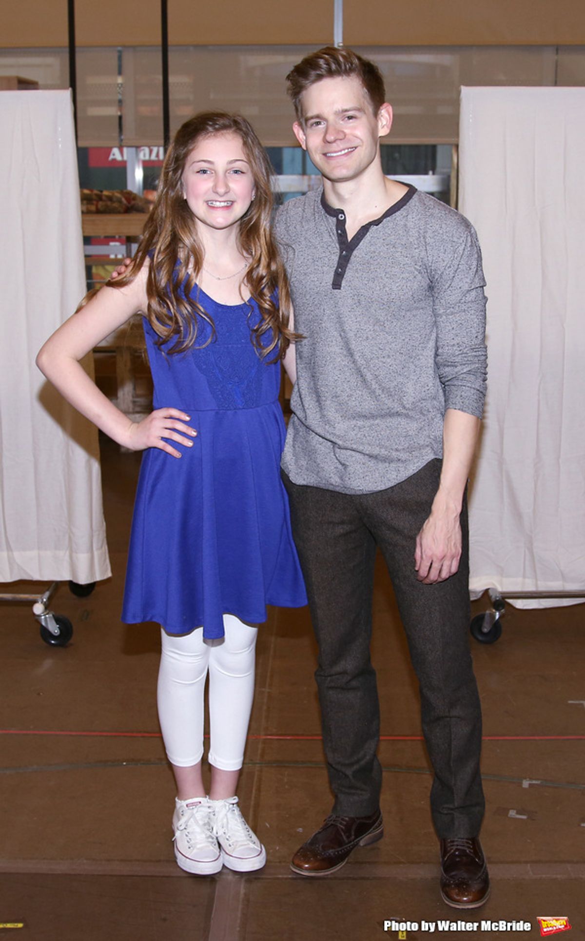 Sarah Charles Lewis and Andrew Keenan-Bolger  at 