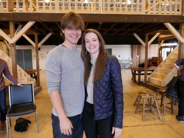 Luke Humphrey (Will Shakespeare) and Shannon Taylor (Viola) Photo