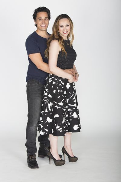Jared Zirilli appears as Alfred Davidson and Eden Espinosa as Sadie Thompson Photo