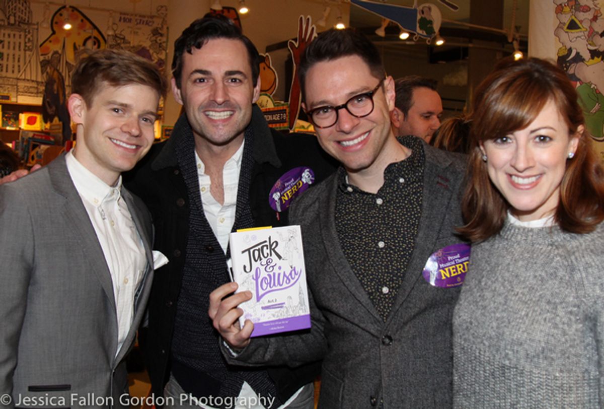 Andrew Keenan-Bolger, Max von Essen, Tim Federle and Kate Wetherhead  at 