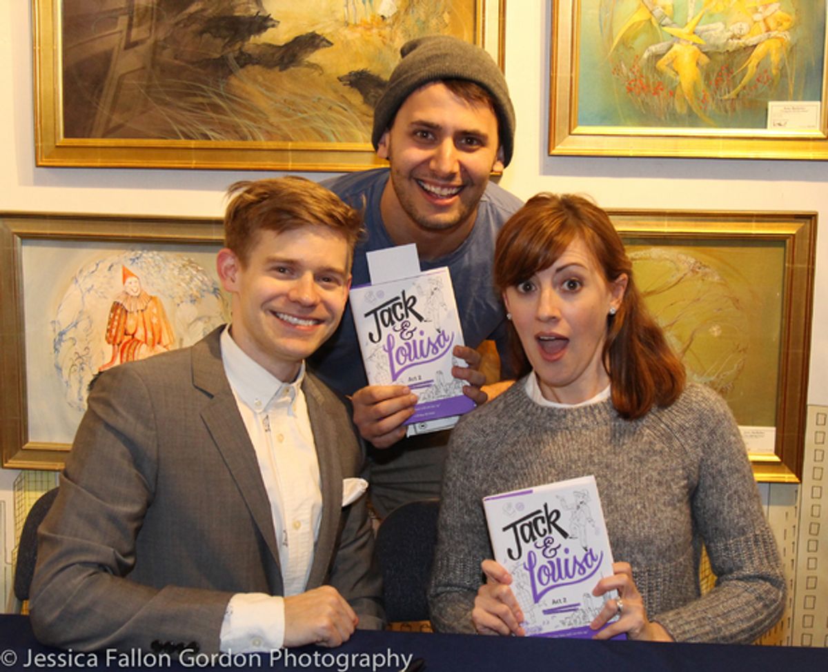 Andrew Keenan-Bolger, Benj Pasek and Kate Wetherhead at 