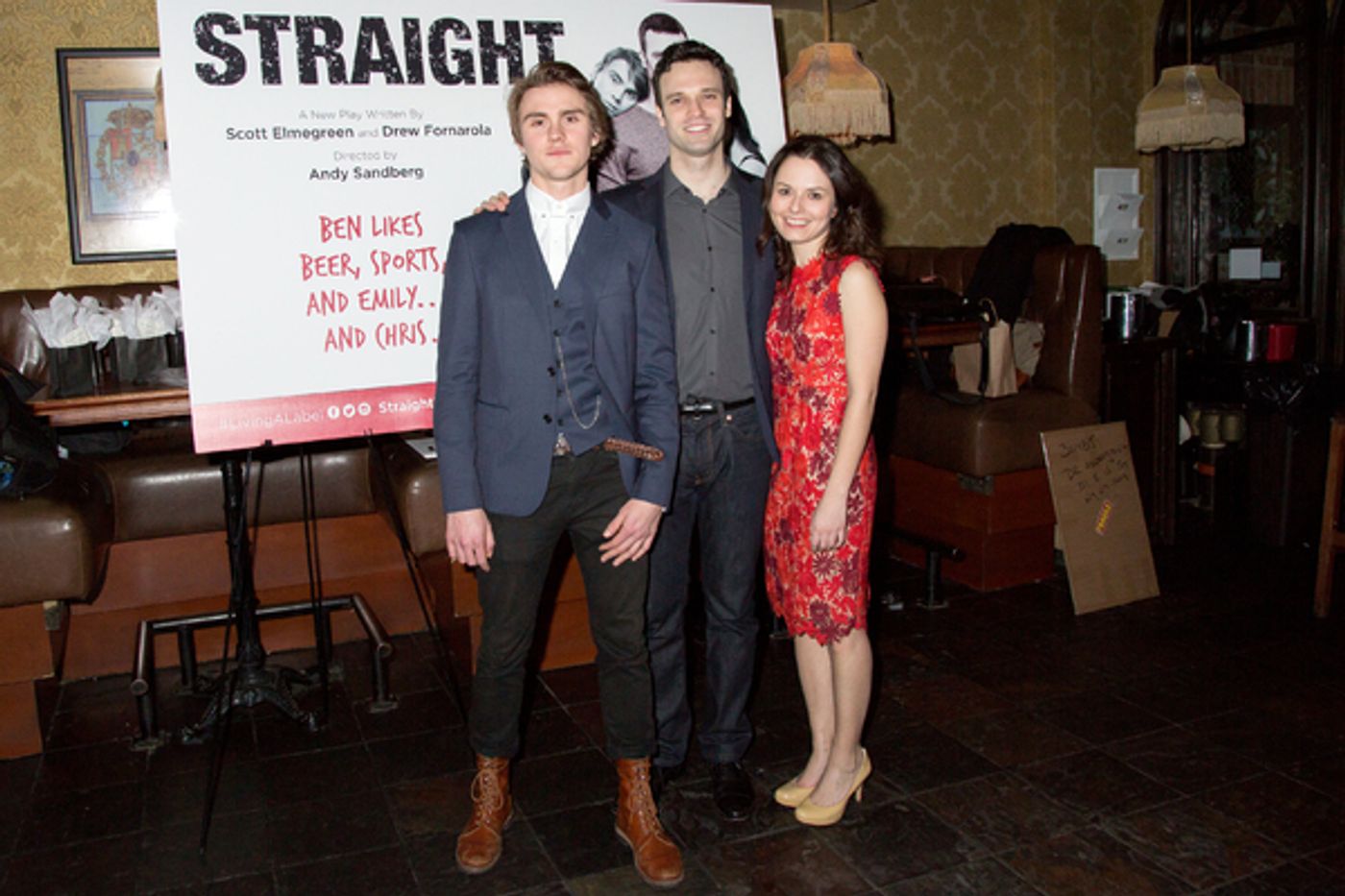 Photo Coverage: STRAIGHT's Jenna Gavigan, Jake Epstein & Thomas E. Sullivan Celebrate Opening Night Photo Coverage: STRAIGHT's Jenna Gavigan, Jake Epstein & Thomas E. Sullivan Celebrate Opening Night Image