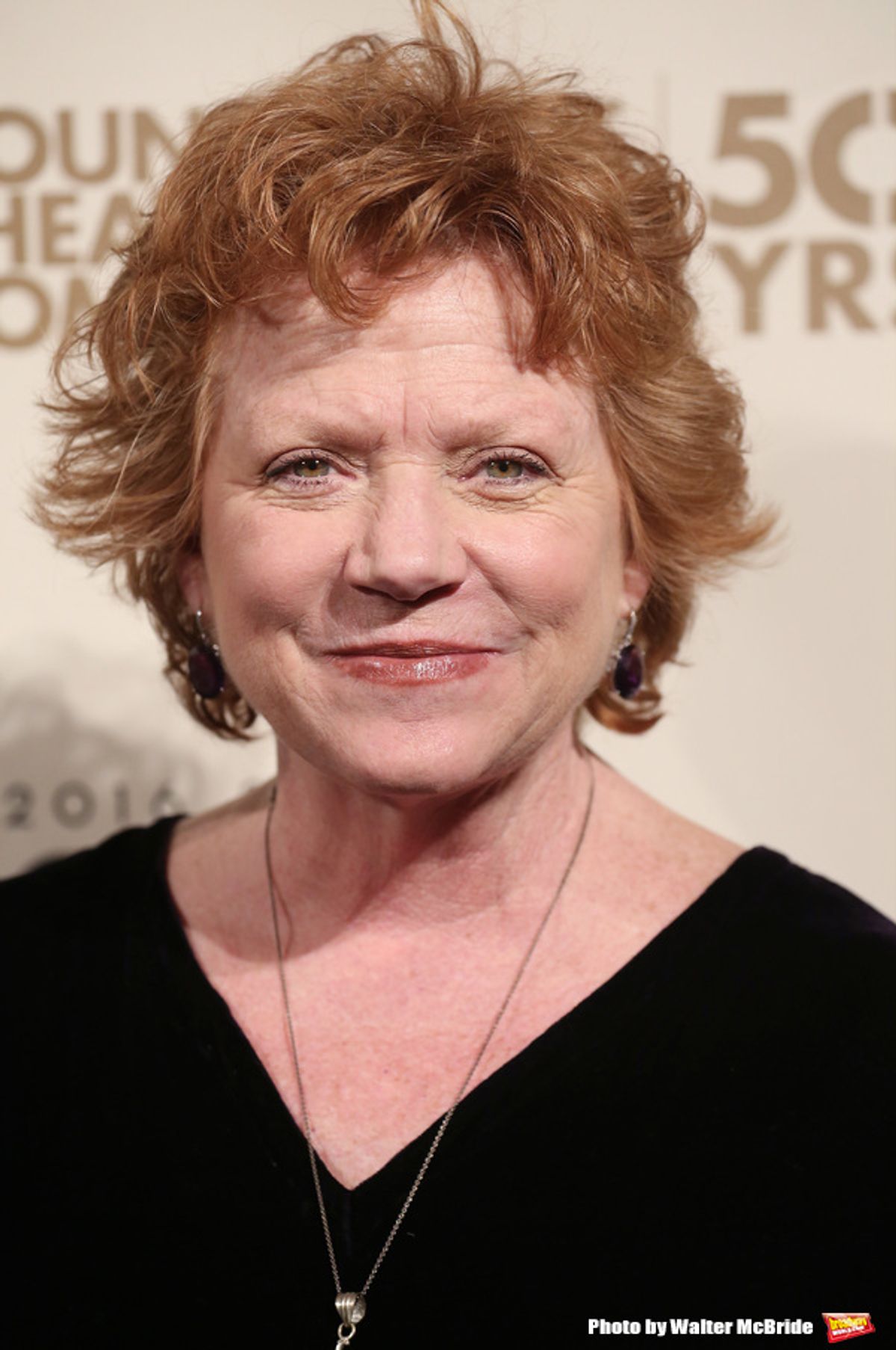 Becky Anne Baker at On the Red Carpet for Roundabout Theatre Company's 50th Anniversary Gala