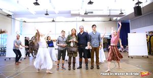 Andrew Keenan-Bolger, Carolee Carmello, Michael Park, Robert Lenzi and cast  Photo