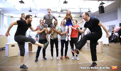Andrew Keenan-Bolger and Sarah Charles Lewis with cast Photo