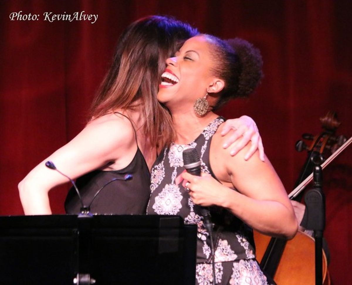 Caroline Bowman and Eleasha Gamble at 