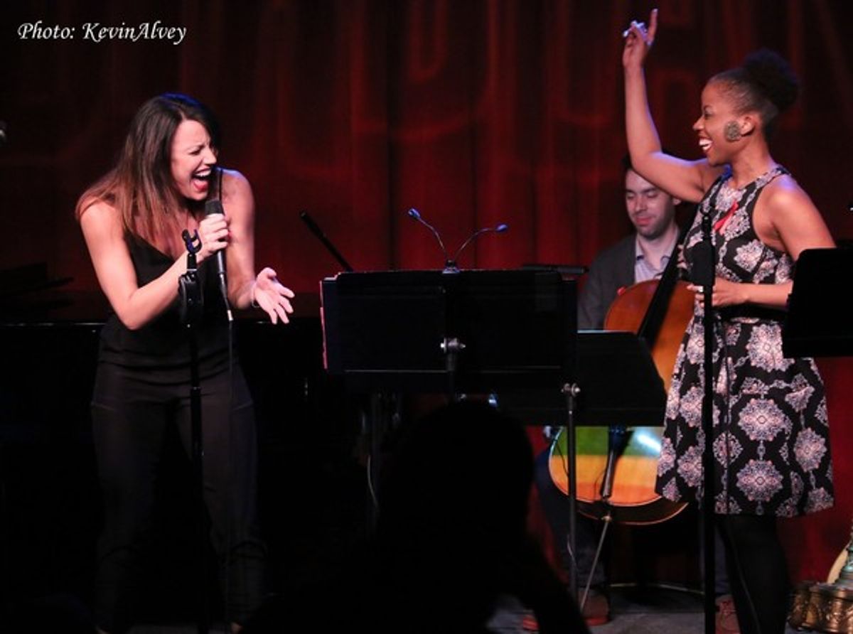 Caroline Bowman and Eleasha Gamble at 