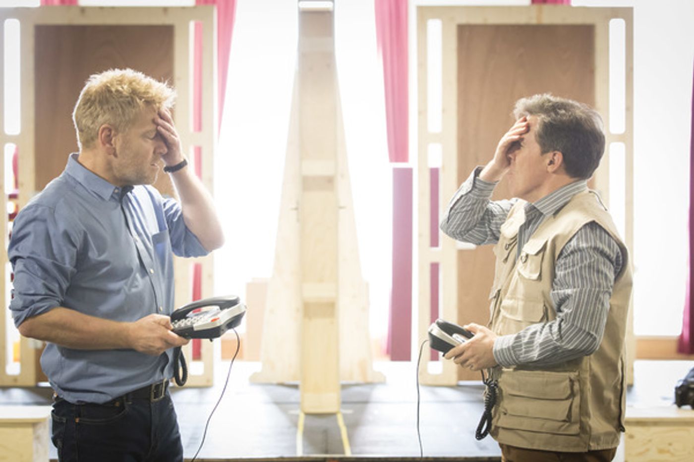 Photo Flash: In Rehearsal with Kenneth Branagh, Rob Brydon and More for THE PAINKILLER  Image