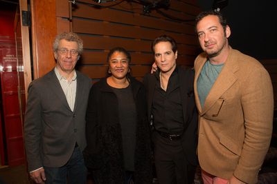 Relentless Award judges Eric Bogosian and Lynn Nottage with Artistic Advisor Yul Vazq Photo
