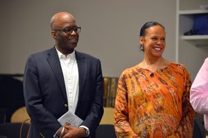 Director Kenneth L. Roberson and Playwright and Actress Terry Burrell Photo