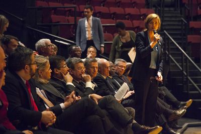 Ambassador Samantha Power and UN Representatives at FUN HOME Photo