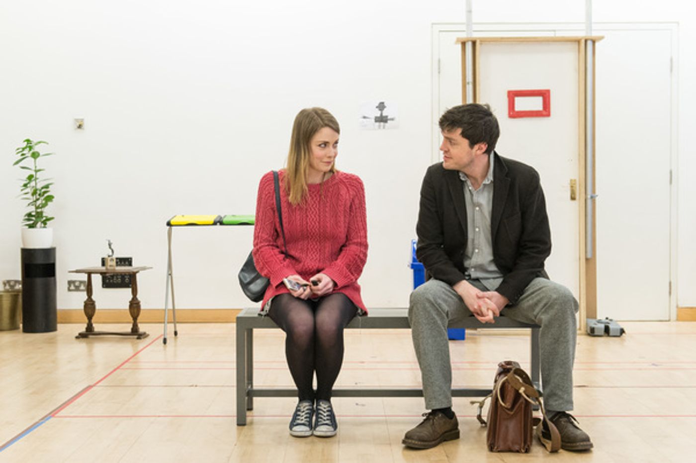 Photo Flash: In Rehearsal for UK Debut of Neil LaBute's REASONS TO BE HAPPY at Hampstead  Image