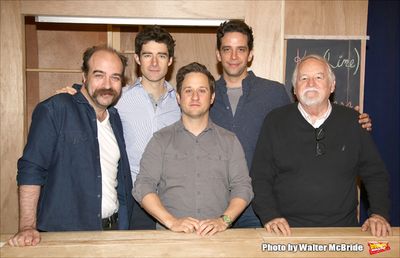 Eric Anderson, Drew Gehling, Christopher Fitzgerald, Nick Cordero and Dakin Matthews  Photo