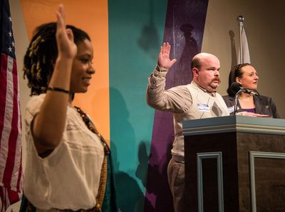 Aiden Sims, Mike Hall, and Wyckham Avery Photo