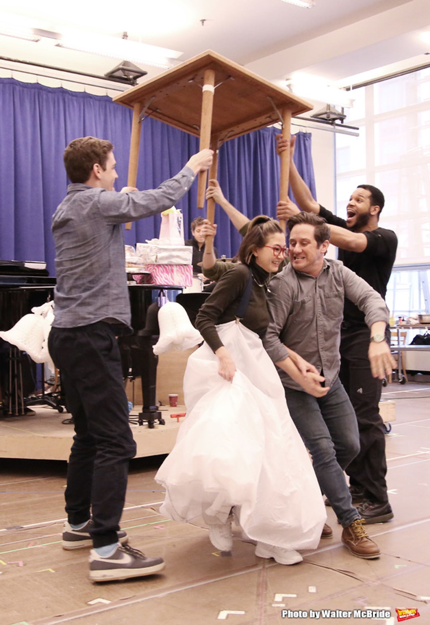 Photo Coverage: What's Inside? Find Out in Rehearsal for WAITRESS!  Image