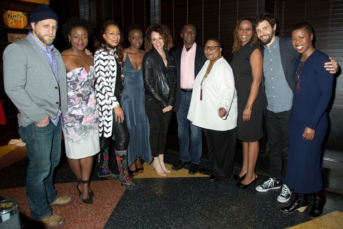 Joe Tippett, Ito Aghayere, Tamara Tunie, Danai Gurira, Rebecca Taichman, Harold Surratt, Myra Lucretia Taylor, Melanie Nicholls-King, Joby Earle, Roslyn Ruff at 