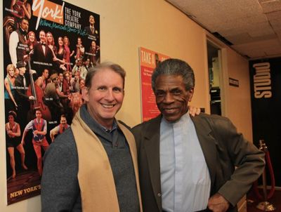Evans Haile, York Interim Executive  with Andre de Shields Photo