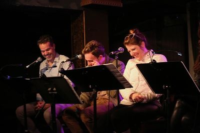 Greg Ainsworth, Tom Lenk & Nicole Parker enjoying the shenanigans. Photo