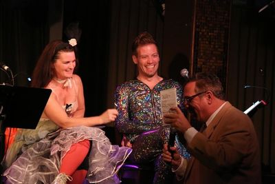 Mary Birdsong & Barrett Foa answer questions from the special media guest Tom Perumea Photo