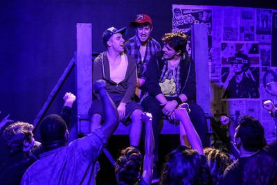Tunny (Frederick Rice), Will (Brendan Ochs), and Johnny (Evan Fornachon) Photo
