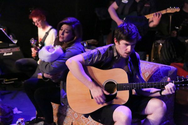 Larissa White as Heather and Brendan Ochs as Will Photo