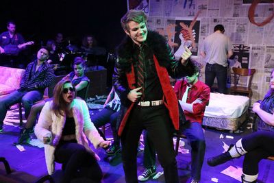 Larissa White as Heather and Clayton Humburg as the Rock and Roll Boyfriend Photo