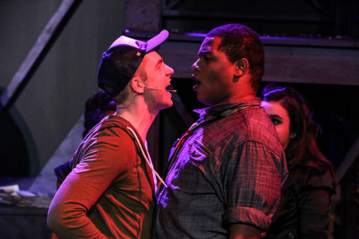 Frederick Rice (as Tunny) and Omega Jones at 