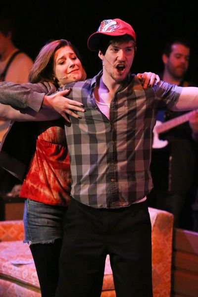 Larissa White as Heather and Brendan Ochs as Will Photo
