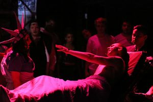 The drug trip in 'Extraordinary Girl,' with Sicily Mathenia as Extraordinary Girl and Frederick Rice as Tunny @ BroadwayWorld The drug trip in 'Extraordinary Girl,' with Sicily Mathenia as Extraordinary Girl and Photo