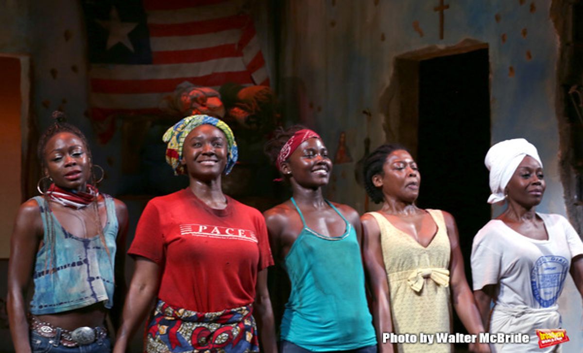 Zainab Jah, Saycon Sengbloh, Lupita Nyong'o, Pascale Armand and Akosua Busia  at 