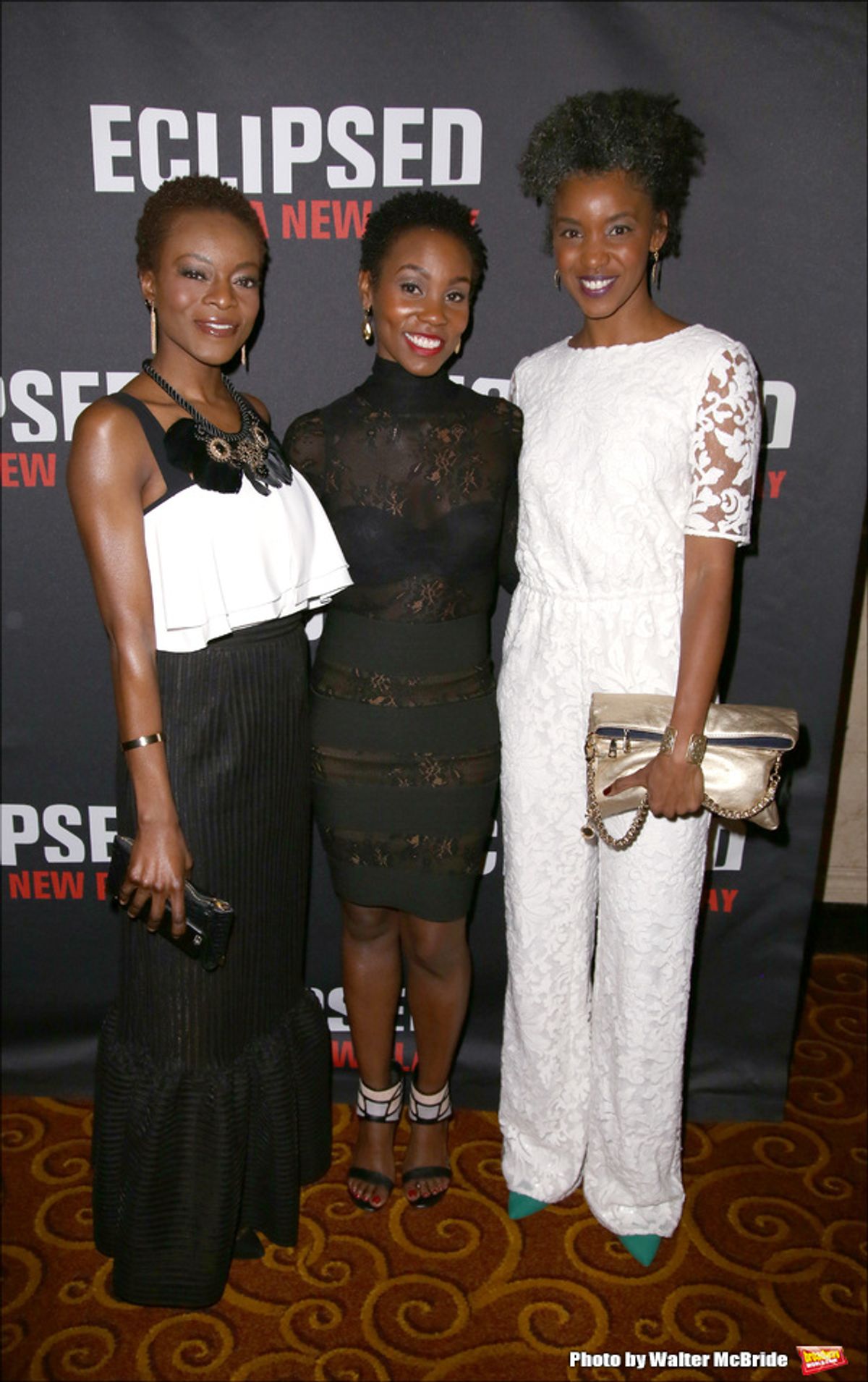 Joniece Abbott-Pratt, Ayesha Jordan and Adeola Role  at 
