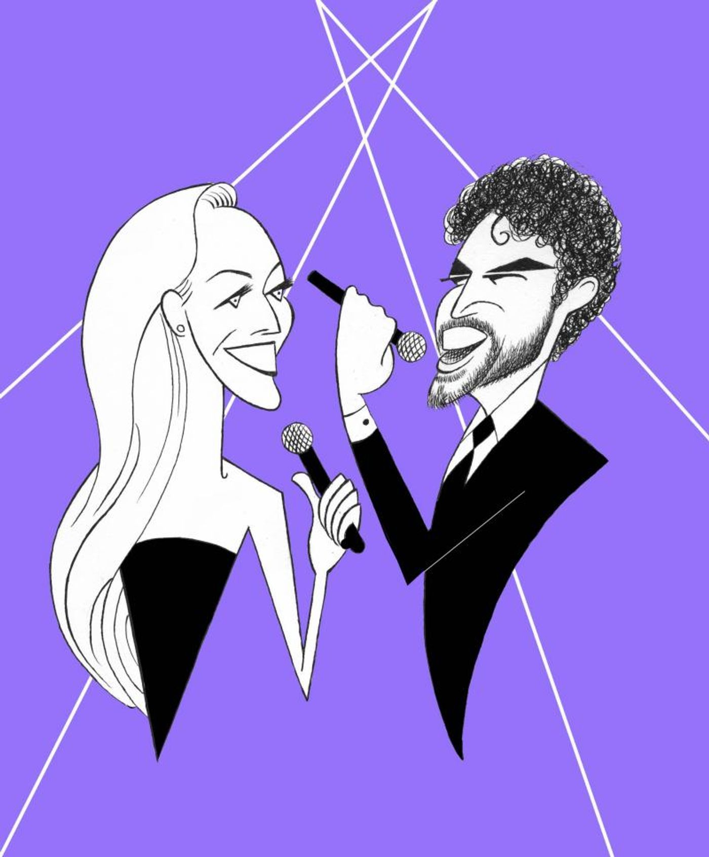 BWW Exclusive: Ken Fallin Draws the Stage - Betsy Wolfe & Darren Criss Prep for the NY Pops!  Image