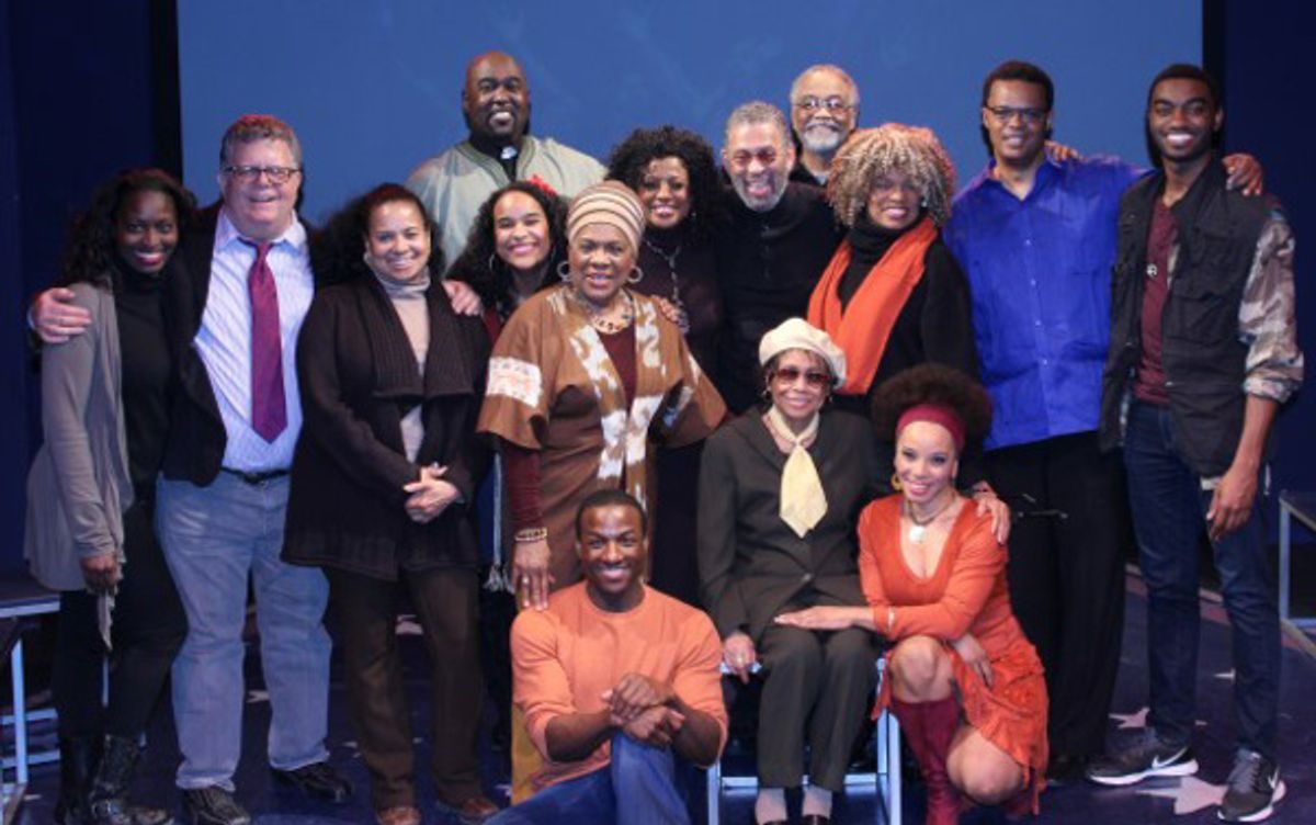 The cast of DON'T BOTHER ME, I CAN'T COPE with Maurice Hines at 