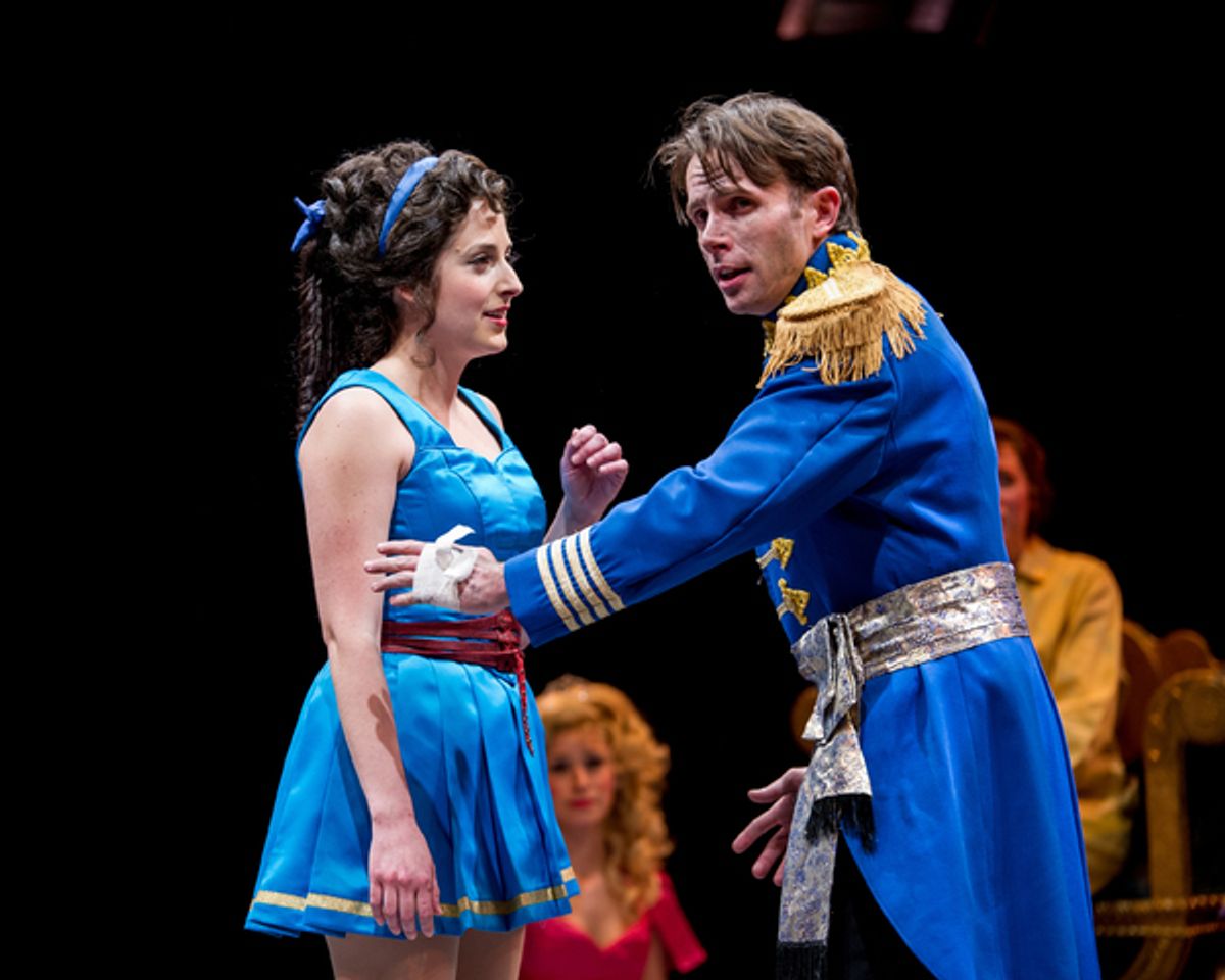 Dara Cameron as 'Cinderella,' and Devin DeSantis as the 'Prince' at 